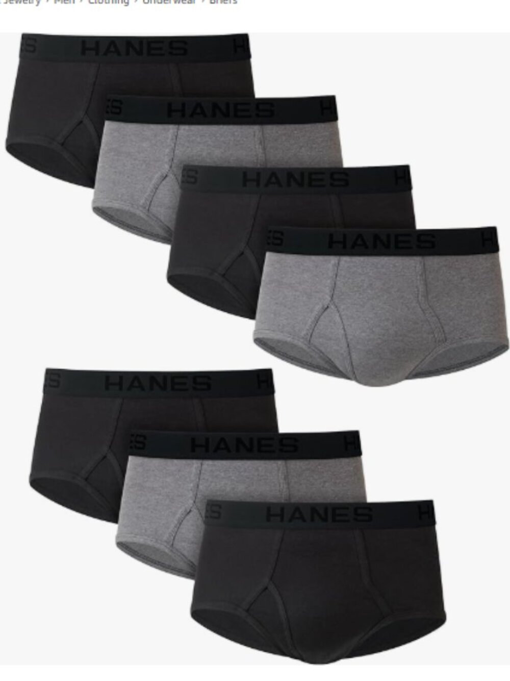 Hanes Men's XL 7-Pack Sexy Cool & Breathable Wicking Cotton Underwear